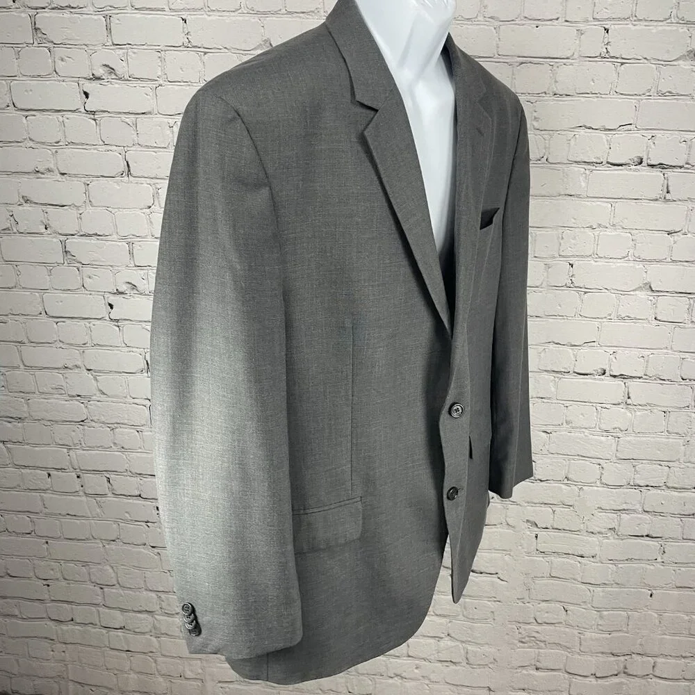 Michael Kors Grey Two Button Double Vented Notch Blazer Sport Coat Size 46R